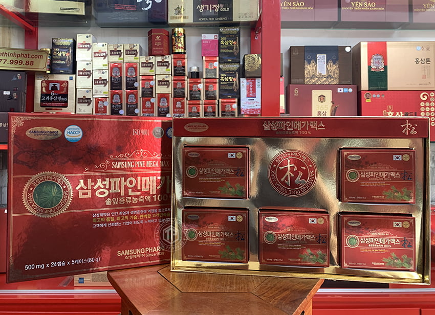 Viên tinh dầu thông đỏ Samsung Pine Mega Max Hàn Quốc