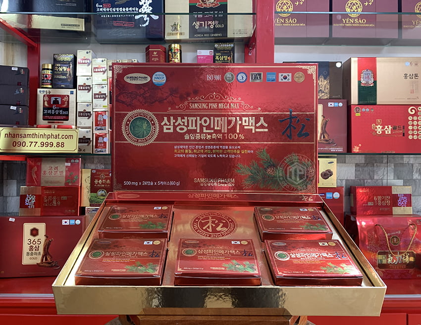 Viên tinh dầu thông đỏ Samsung Pine Mega Max Hàn Quốc