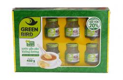 Yến chưng sẵn không đường Green Bird hộp 6 lọ