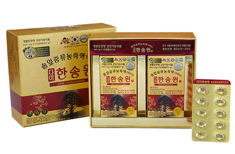 Viên tinh dầu thông đỏ Chính phủ Hàn Quốc Dami Hansongwon cao cấp 120 viên