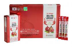 Nước hồng sâm lựu Collagen Glutathione Daedong Hàn Quốc hộp 30 gói x 10ml
