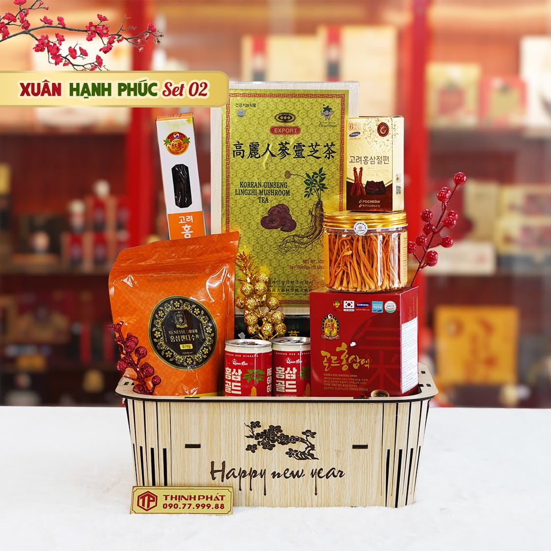 Giỏ Quà Xuân Hạnh Phúc Set 2