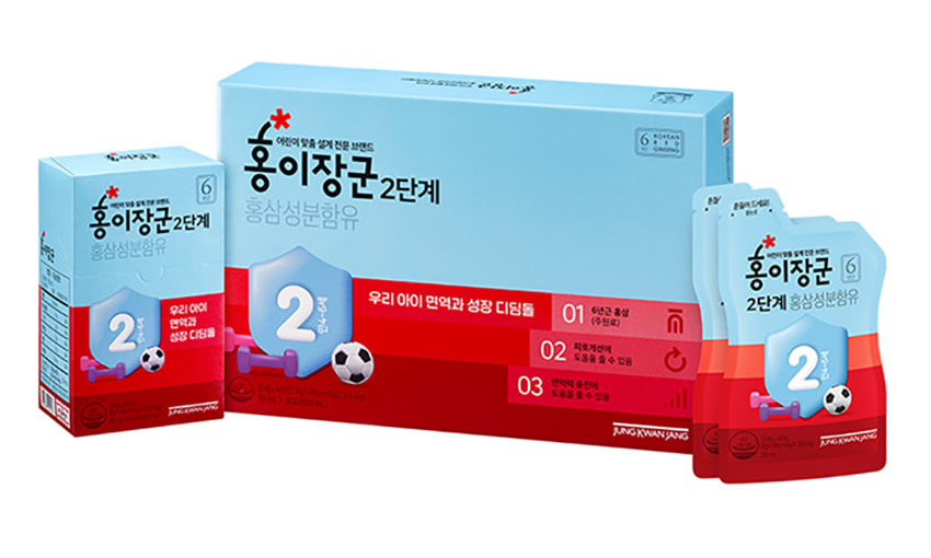Nước hồng sâm Baby cao cấp cho trẻ em 4 - 6 tuổi Sâm Chính phủ KGC Jung Kwan Jang hộp 30 gói x 20ml