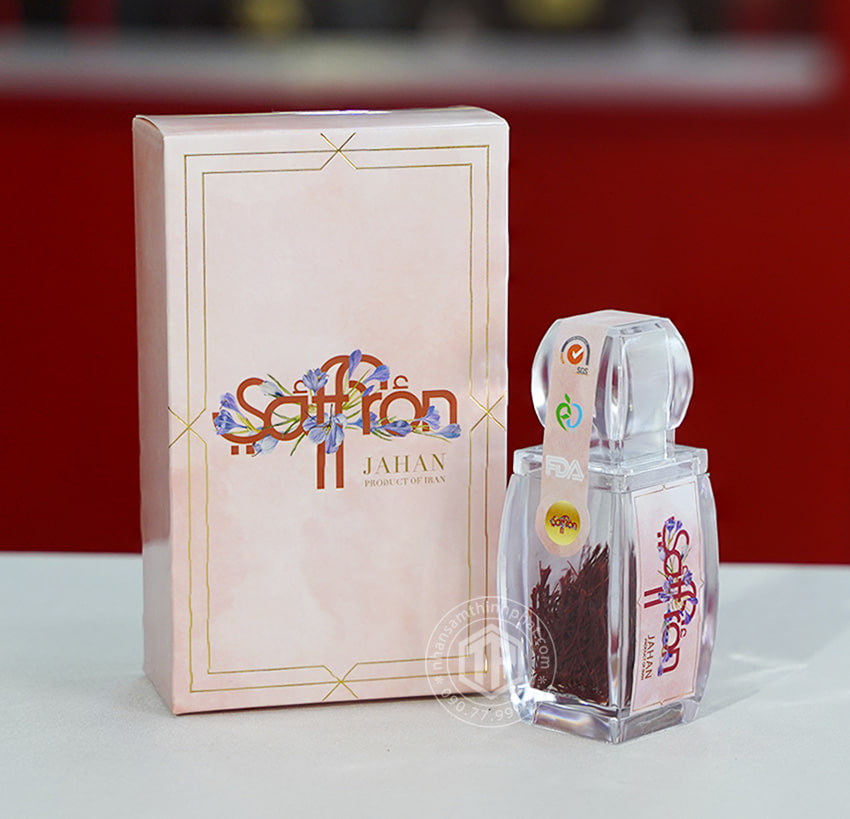 Nhụy hoa nghệ tây saffron nhập khẩu Iran loại B lọ 1g