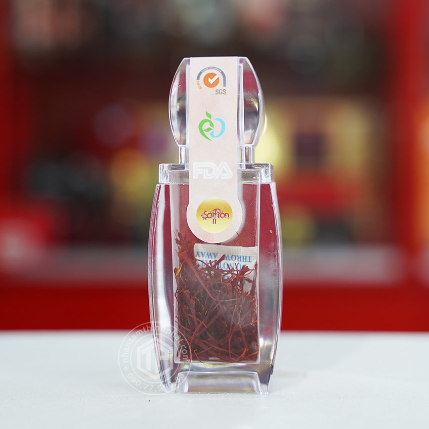 Nhụy hoa nghệ tây saffron nhập khẩu Iran loại B lọ 1g