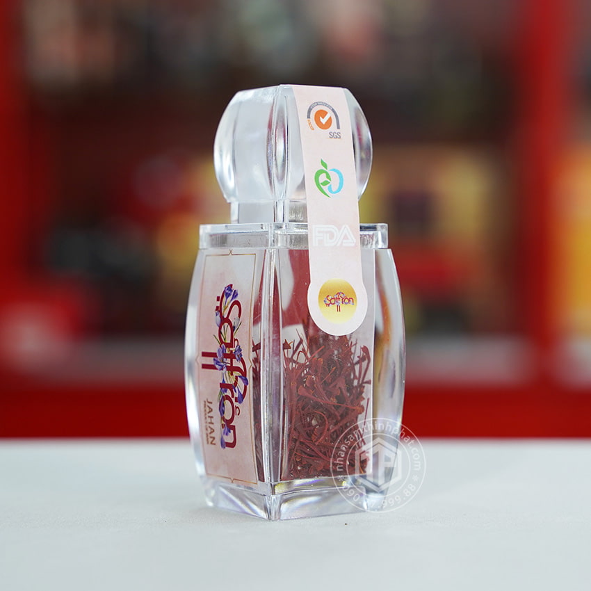 Nhụy hoa nghệ tây saffron nhập khẩu Iran loại B lọ 1g