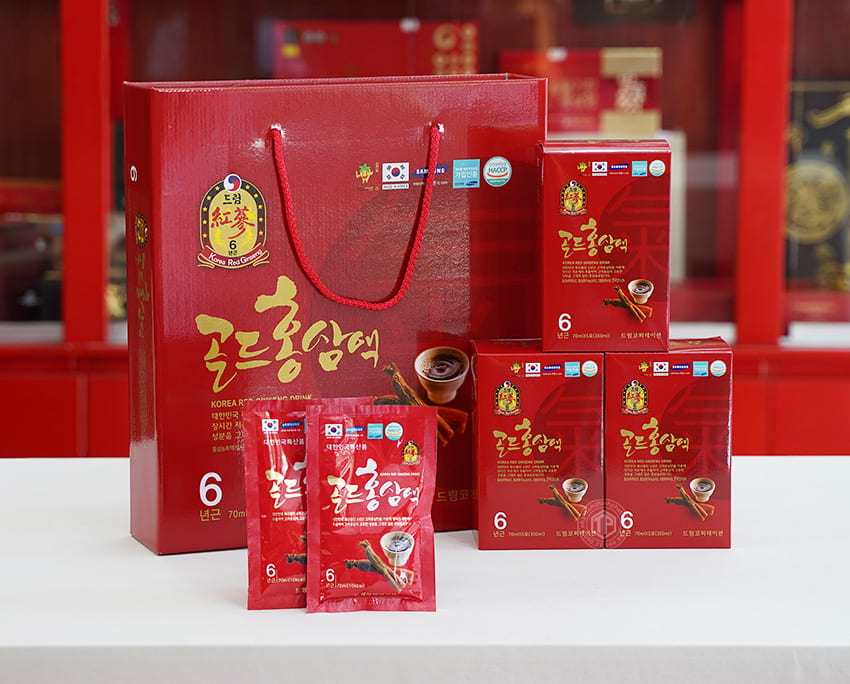 Nước hồng sâm 6 năm Korea Red Ginseng Drink Sobek chính hãng Hàn Quốc