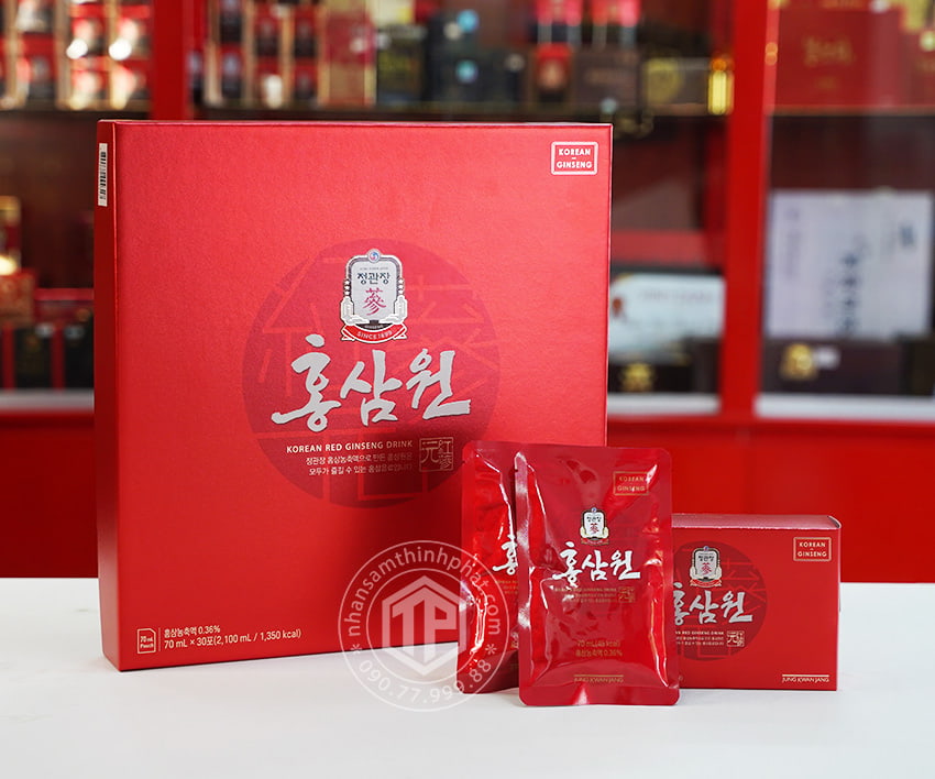 Nước hồng sâm Won cao cấp KGC sâm Chính phủ Hàn Quốc Jung Kwan Jang hộp 30 gói