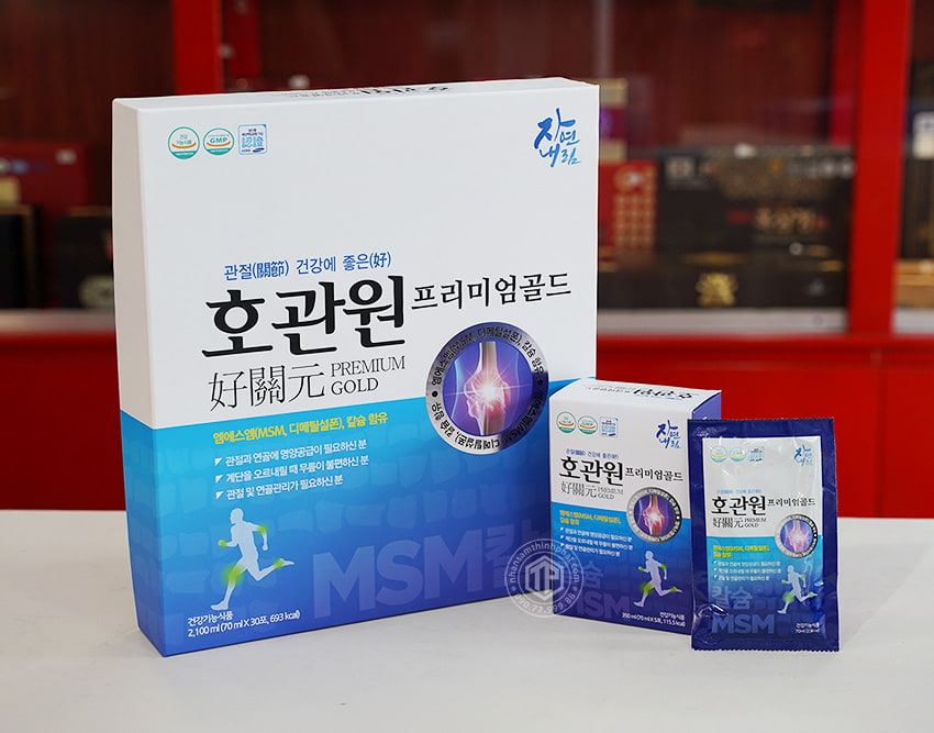 Nước bổ xương khớp MSM Hogwanwon Premium Gold Hàn Quốc Premium Gold hộp 30 gói x 70ml Nước bổ xương khớp MSM Hogwanwon Premium Gold Hàn Quốc Premium Gold hộp 30 gói x 70ml