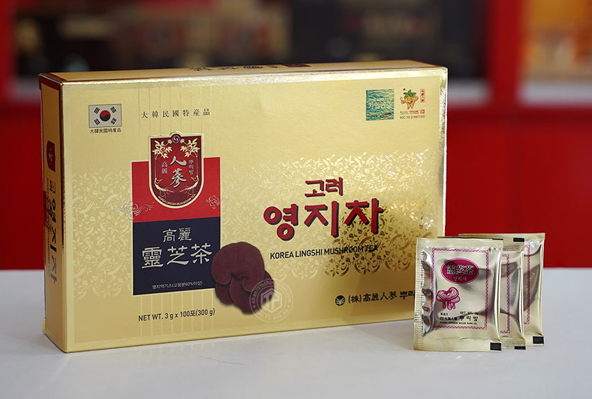 Trà Linh Chi Hàn Quốc Korea Lingshi Mushroom 100 gói x 3g