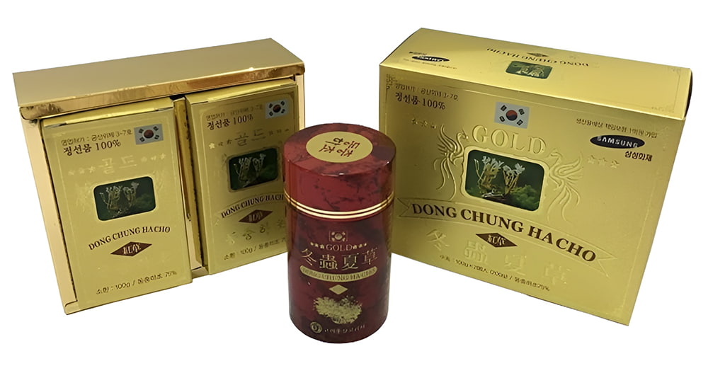 Viên đông trùng hạ thảo Hàn Quốc viên nén hộp 2 lọ x 100g Viên đông trùng hạ thảo Hàn Quốc viên nén hộp 2 lọ x 100g