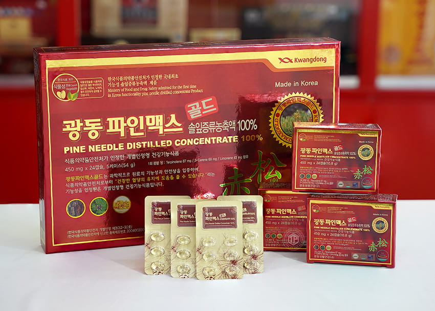 Viên Tinh Dầu Thông Đỏ Hàn Quốc Kwangdong Chính hãng 120 Viên Cao cấp chất lượng
